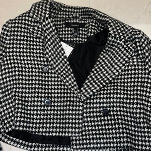 Forever Houndstooth Cropped Jacket